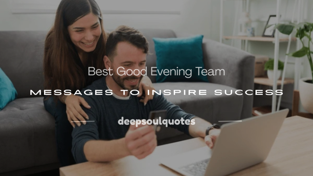good evening team