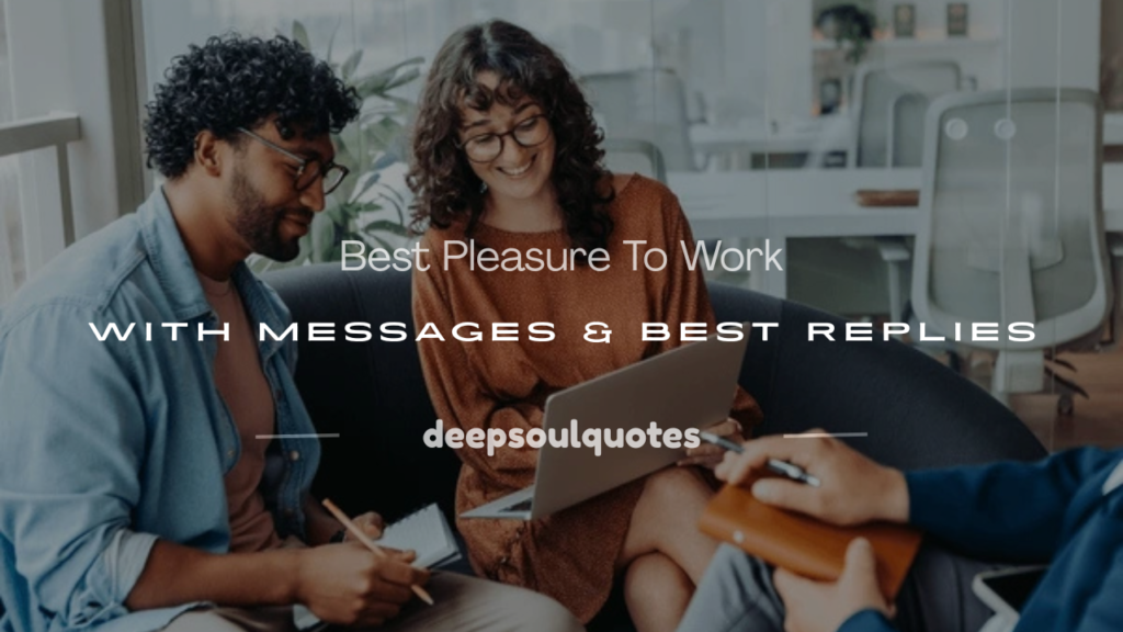 pleasure to work with