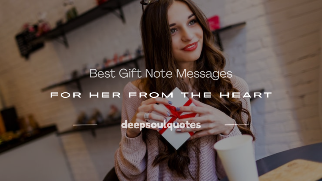 gift note messages for her