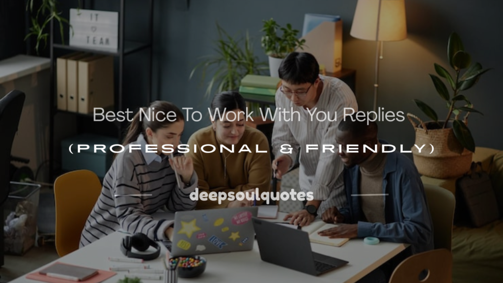 nice to work with you