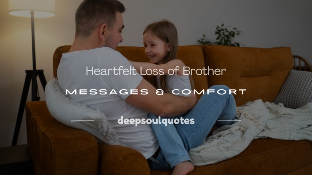 loss of brother message